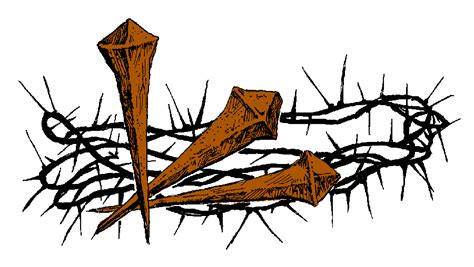 good friday cross and nails clipart
